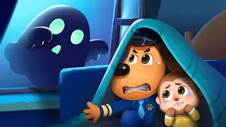 The Ghost out of Window | Safety Cartoon | Cartoon for Kids | Sheriff Labrador