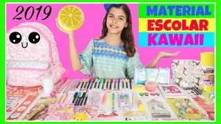 RENOVANDO MEU MATERIAL ESCOLAR KAWAII 2019 no MEIO DO ANO (VOLTA ÀS AULAS) NICOLE DUMER