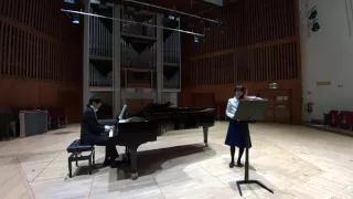 Saimeng Jin (piano) and Mitsuki Kano (violin) played Beethoven's "Spring Sonata" movement 1