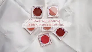 Swatch series| Tower 28 Beauty | Beach Please Luminous Tinted Balm Swatches ✨