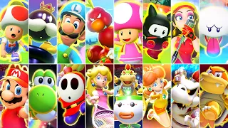 Mario Tennis Aces + Mario Golf Super Rush - All Special Shots (DLC Included)