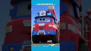 [Superwings #shorts] Fire ladder is broken! | superwings | fire truck