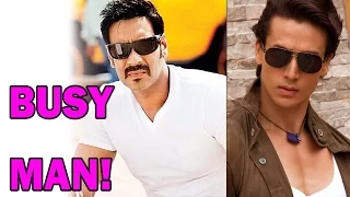 Tiger Shroff calls Ajay Devgan a 'Busy Man'! | Bollywood News