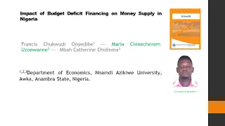 Impact of Budget Deficit Financing on Money Supply in Nigeria   Growth 2022 91 20 30