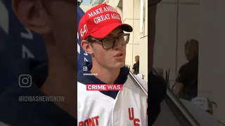 Trump supporters wait in line ahead of Cedar Rapids Fox News town hall