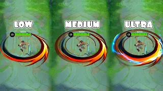 Fanny NEW Attack on Titan | Mikasa Skin in Different Graphics Settings