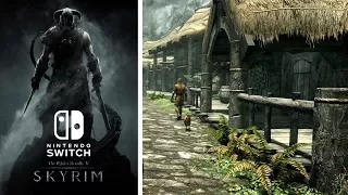 Skyrim Nintendo Switch Graphics Gameplay shown by streamer early