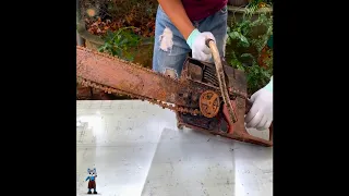 Restoration old rusty gasoline ChainSaw - You should not give up an old saw