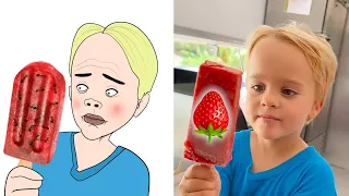 Chris and Niki explore Mom's ice cream truck drawing meme|Vlad and niki|Editz Of Moviez