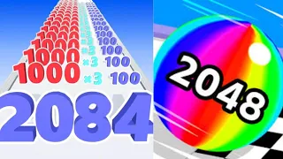 2048 Number Run & Merge : Shooting vs Ball Run 2048