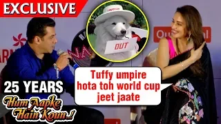 Salman Khan Madhuri Dixit Remember TUFFY From Hum Aapke Hain Koun | 25 Years Screening