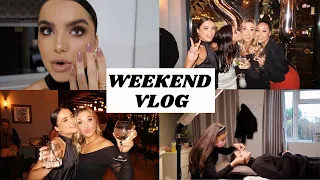 BACK HOME FOR THE WEEKEND! VLOG!! // LASHES, CELEBRATIONS AND A LIL CATCH UP | Adina May