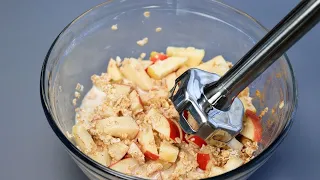 If you have 1 cup of OATS and 1 APPLE, make this 5 minutes recipe for breakfast  Easy and delicious