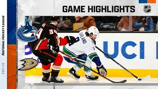 Canucks @ Ducks 12/29/21 | NHL Highlights