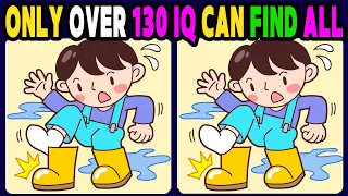 【Find the difference】Only Over 130 IQ Can Find All! / Fun Challenge【Spot the difference】343