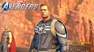 Captain America “Super Soldier” Outfit Gameplay - Marvel's Avengers