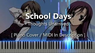 Thoughts Unarrived (School Days) - Synthesia / Piano Tutorial