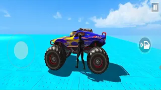 Monster Car Mega Ramp Racing #28 - Impossible Truck Stunts Driving - Gadi game - Android Gameplay
