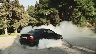 M3 e46 donuts with 2nd gear!!!(change tyres)