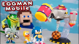 EGG MOBILE ATTACK!!! Sonic the Hedgehog Dr. Robotnik Jakks Battle Playset