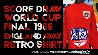 Score Draw World Cup Final 1966 England Away Retro Shirt