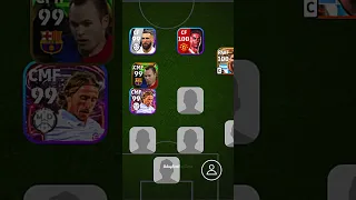 Real Madrid + FC Barcelona Squad in eFootball 24 Mobile #efootball #shorts #viral