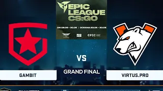 🔴  RU  Virtus.pro vs Gambit BO5 | EPIC League CIS RMR 2021 | Grand Final