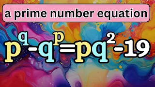 a beautiful prime number equation