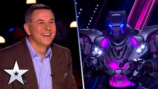 Titan The Robot SURPRISES with a JUGGERNAUT performance | Auditions | BGT 2022