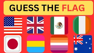 🚩🤯 Guess the Country by the Flag 🌍 | World Flags Quiz  Visual attention for kids