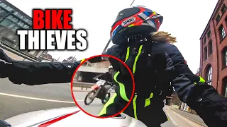 BIKER GIRL EMBARRASED MOTORCYCLE THIEVES | BIKERS vs STUPID & ANGRY PEOPLE 2021