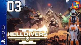 Let's Play Helldivers 2 PS5 Console | Co-op Multiplayer Gameplay Episode 3: Automaton Robots (P+J)