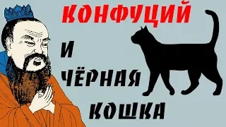 Конфуций и чёрная Кошка в тёмной комнате