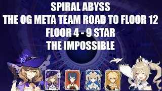 THE IMPOSSIBLE SPIRAL ABYSS FLOOR 4 (9★) | LISA & BARBARA | GENSHIN IMPACT