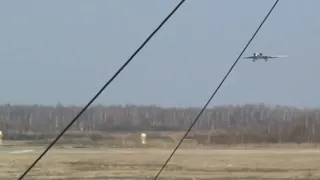 Посадка самолёта без колеса | Ту-22М3