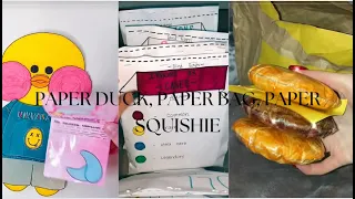 Paper duck, paper squish, paper bag ll tiktok comp