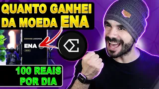 Quanto ganhei com o Launchpool da moeda ENA na Binance