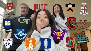 COLLEGE DECISION REACTIONS 2024 (Ivies, Stanford, MIT, T20s, and more) | 23 SCHOOLS *NO SAFETIES*
