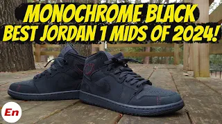 Unboxing Jordan 1 Mid SE Craft Dark Grey, Black & Red;  BEST Mid Jordan 1 Sneaker of 2024!!