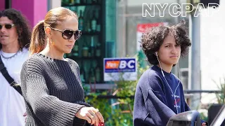 Jennifer Lopez out with daughter Emme at the Westfield mall in Beverly Hills