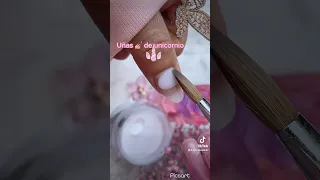 Uñas 💅🏼 efecto unicornio 🦄