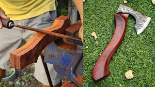 Handmade Axe Handle | The Process Of Making a Beautiful Axe Handle