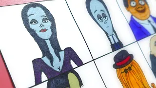 Drawing the Addams Family 2019 Movie | Morticia Wednesday Gomez Pugsley Uncle-Fester It Grandma