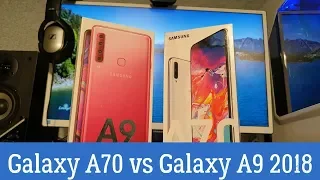 Сравнение Samsung Galaxy A70 и A9 2018