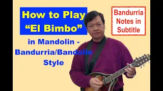 Bandurria Notes - El Bimbo (by Bimbo Jet) - How to Play in Mandolin - Bandurria/Bandolin Style