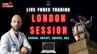 🔴LIVE FOREX TRADING - GBPJPY, XAUUSD, GBPUSD, NAS - LONDON SESSION -  FRIDAY 26TH APRIL 24