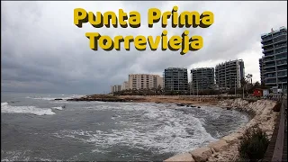 Punta Prima, Torrevieja, Costa Blanca, Spain. Cold and Rainy 🌧️ Tuesday Afternoon Walking Tour 🇪🇸