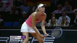 Angelique Kerber v. Maria Sharapova - Stuttgart 2015 R2 Highlights