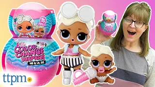 LOL SURPRISE! 2-in-1 Color Change Surprise Me & Lil Sis Dolls from MGA Unboxing + Review!