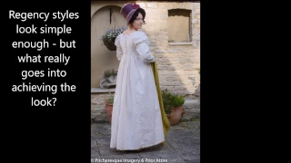 Dressing up a regency lady
